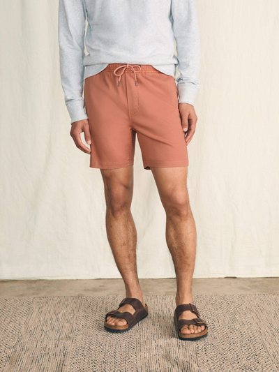 Faherty Essential Drawstring Short (6.5") - Copperhead
