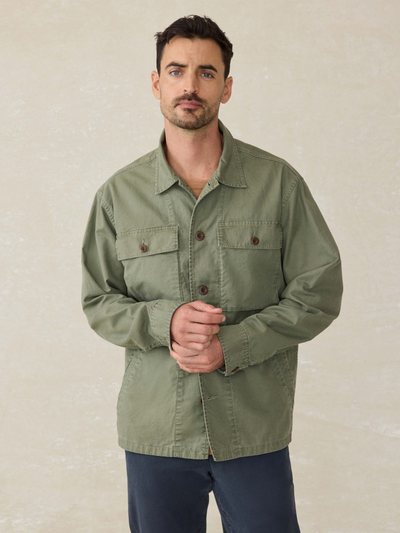 Faherty Commander Shirt Jacket - Spring Forest