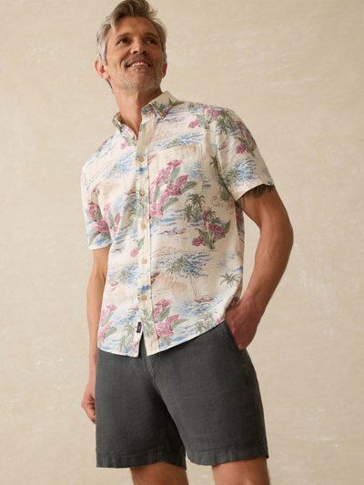 Faherty Short-Sleeve Breeze Shirt (Tall) - Molokai Scenic Tropical