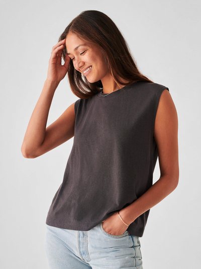 Faherty Cloud Muscle Tee - Washed Black