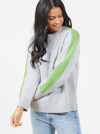 Outerknown Archer Cashmere Crew with Stripe - Outerworn
