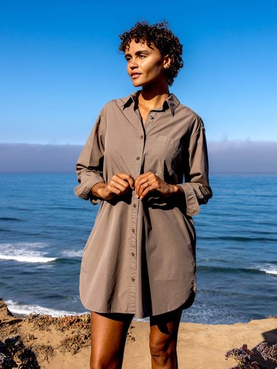 Outerknown The Poplin Weekend Shirt Dress - FINAL SALE