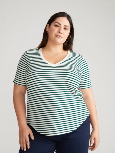 Universal Standard V Rex - Bone/Botanic Stripe