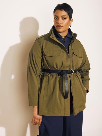 Universal Standard Vineyard Stretch Cotton Twill Jacket - Ivy