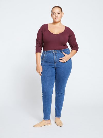 Universal Standard Seine High Rise Skinny Jeans 30 Inch - Odeon Blue