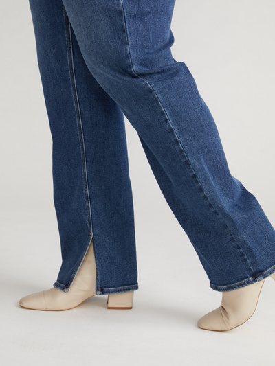 Universal Standard Mimi High Rise Split Hem Jeans 33 Inch - Midnight River