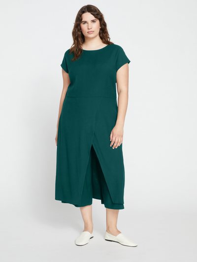 Universal Standard Elvo Double Luxe Culottes - Forest Green
