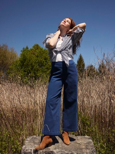 Universal Standard Charlie High Rise Sailor Jeans - French Blue