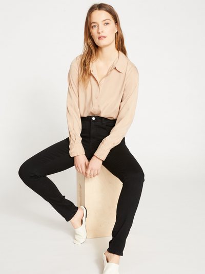 Universal Standard Seine Mid Rise Skinny Jeans 32 Inch - Black