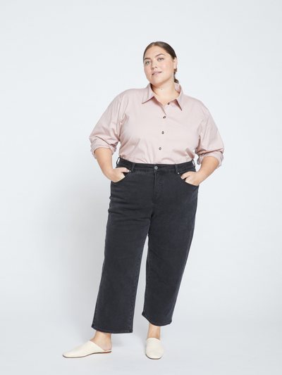 Universal Standard Bae Boyfriend Crop Jeans - Broken Black