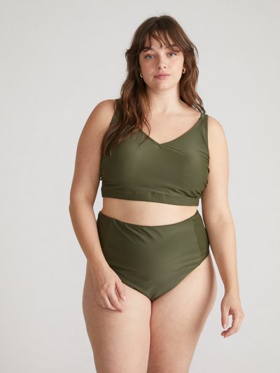 Universal Standard The Super High Bikini Bottom - Nori