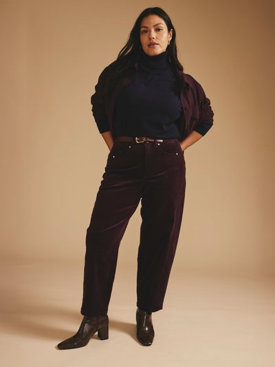 Universal Standard Dakota Twisted Leg Corduroy Pants - Gamay