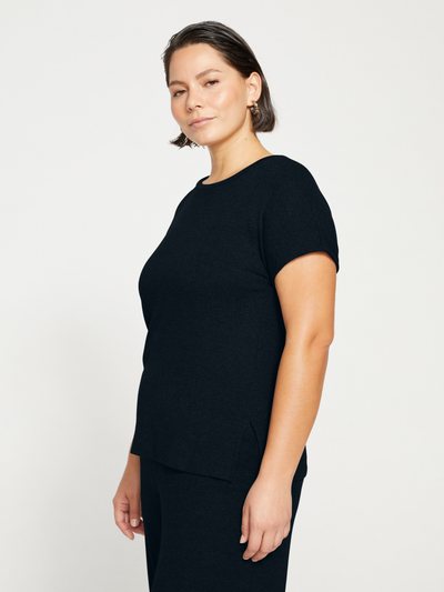 Universal Standard TravelKnit Relaxed Tee - Black