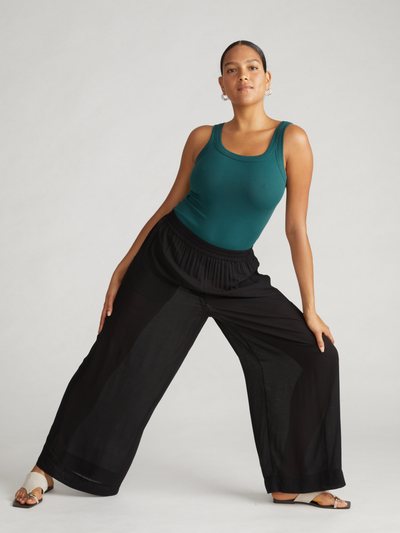 Universal Standard Verbena Voile Pants - Black