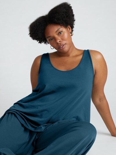 Universal Standard Trisha Lounge Tank - Deep Sea