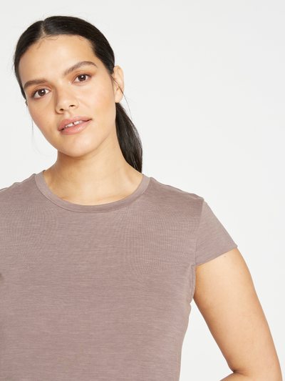 Universal Standard AirKnit All Day Tee - Nutmeg