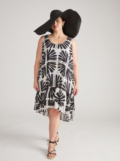 Universal Standard Elodie Voile Dress - Ink Bloom Print