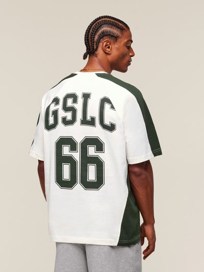 Gymshark Gymshark GSLC 66 T-Shirt - Soft White/Trail Green