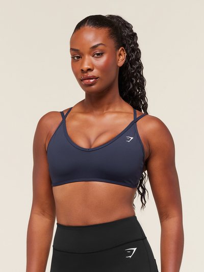 Gymshark Gymshark Back Gains Sports Bra - Heavy Blue