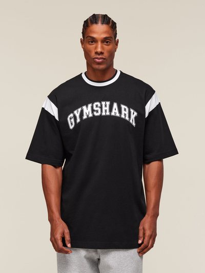 Gymshark Gymshark GSLC Oversized T-Shirt - Black/White