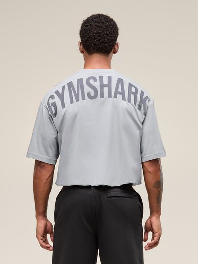 Gymshark Gymshark Power T-Shirt - Smokey Grey