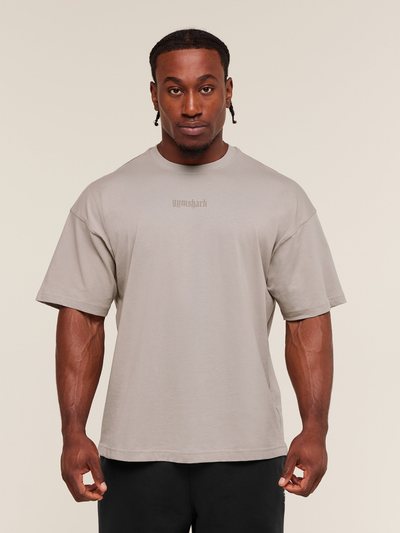 Gymshark Gymshark Olde English T-Shirt - Mushroom Grey