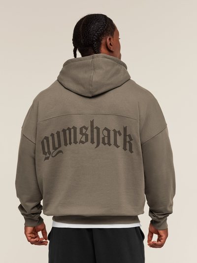 Gymshark Gymshark Olde English Hoodie - Camo Brown