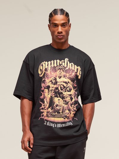 Gymshark Gymshark GS x Kingsgym Graphic Tee - Black