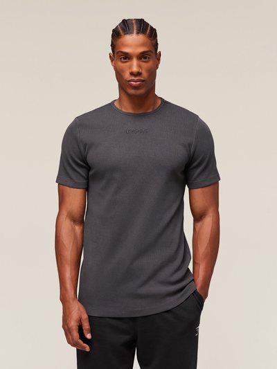 Gymshark Gymshark Premium Washed Ribbed T-Shirt - Grey