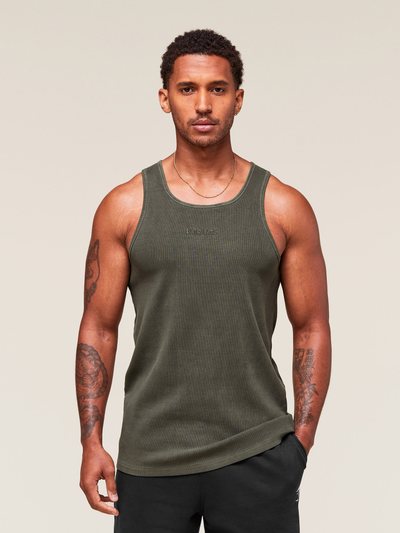 Gymshark Gymshark Washed Premium Ribbed Tank - Strength Green