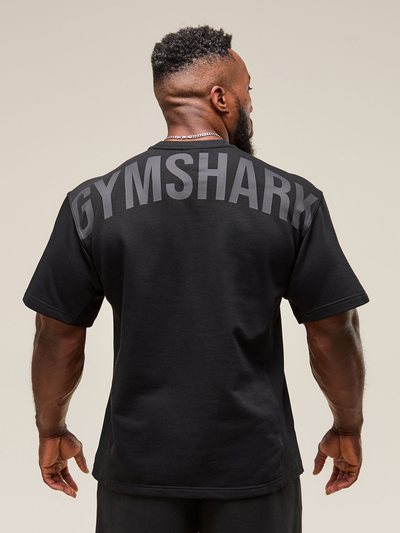 Gymshark Gymshark Power Short Sleeve Crew - Black