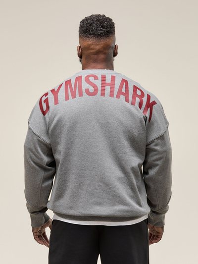 Gymshark Gymshark Power Crew - Charcoal Core Marl