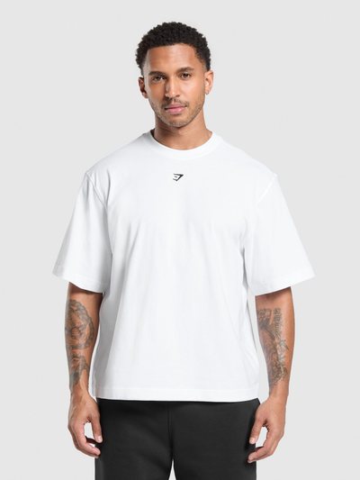 Gymshark Gymshark Rest Day Essentials Boxy T-Shirt - White