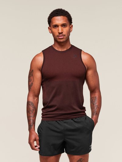 Gymshark Gymshark Vital Tank - Black/Sets Red