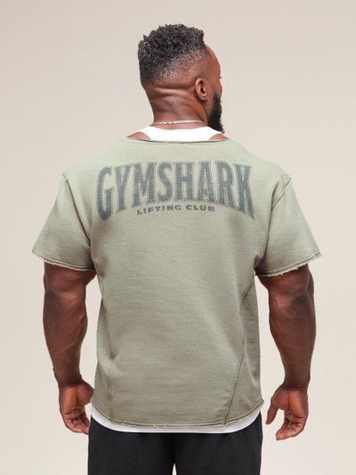 Gymshark Gymshark Heritage Washed Rag Top - Stone Grey