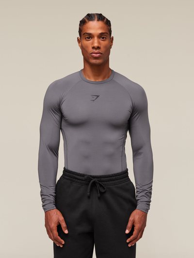 Gymshark Gymshark Element Baselayer Long Sleeve T-Shirt - Dark Grey