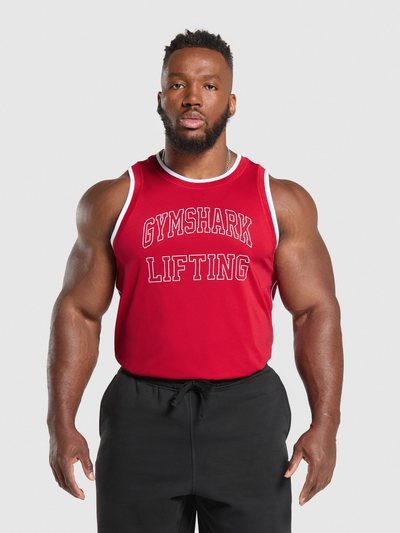 Gymshark Gymshark Mesh Tank - Conditioning Red