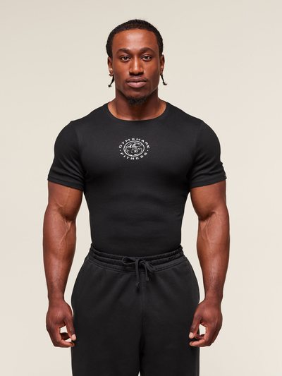Gymshark Gymshark Legacy Ribbed T-Shirt - Black