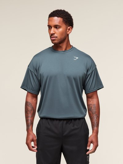 Gymshark Gymshark Arrival Oversized T-Shirt - Titanium Blue