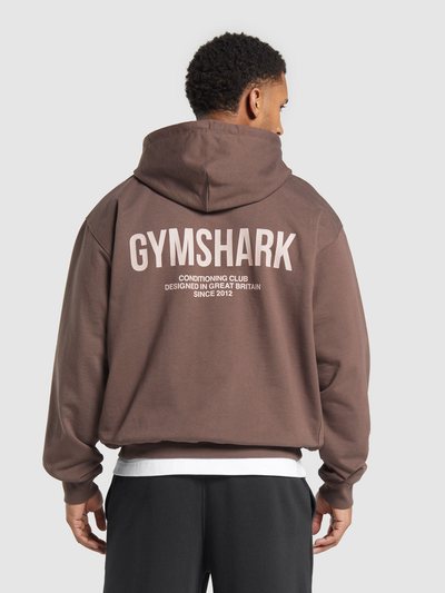 Gymshark Gymshark Conditioning Club Hoodie - Walnut Brown