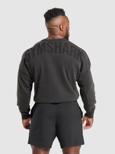 Gymshark Gymshark Power Washed Crew - Black