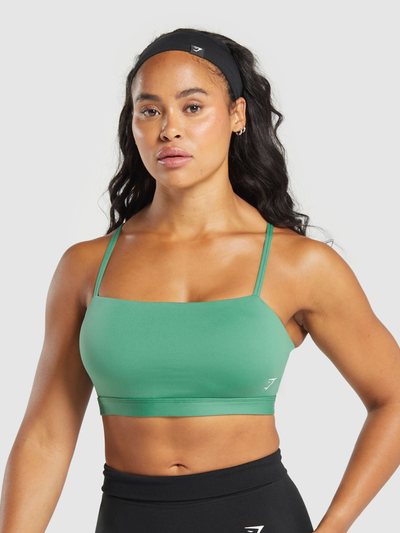 Gymshark Cut Out Bandeau - Discipline Green