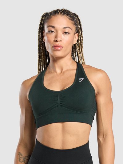 Gymshark Lift Seamless Sports Bra - Green