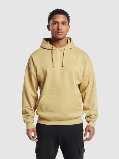 Gymshark Gymshark Crest Oversized Hoodie - Khaki Yellow