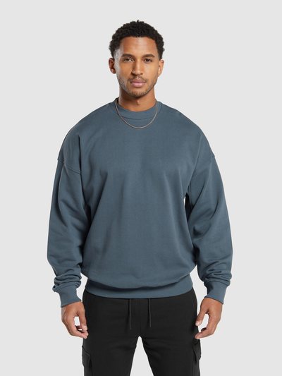 Gymshark Gymshark Rest Day Essentials Crew - Titanium Blue