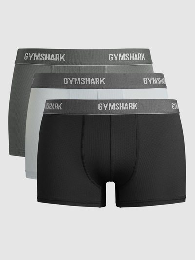 Gymshark Gymshark Sports Tech Boxer 3PK - Black/Pitch Grey/Light Grey