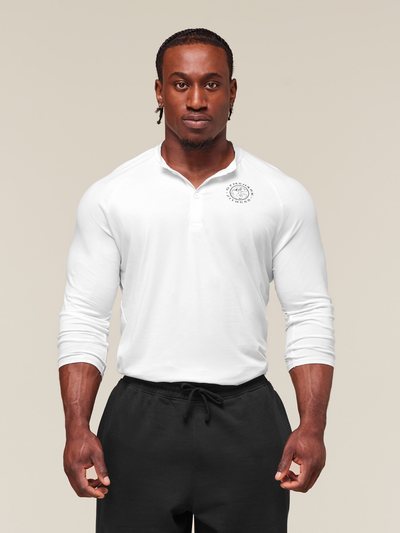 Gymshark Gymshark Legacy Henley - White