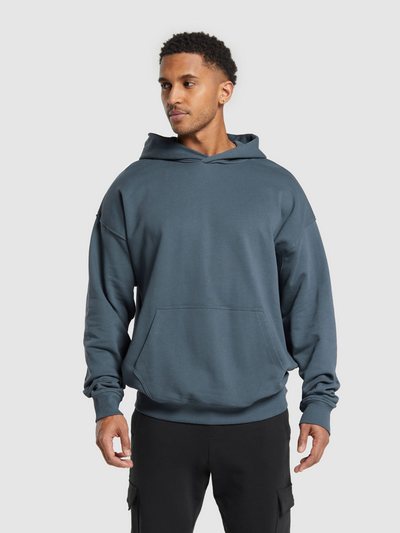 Gymshark Gymshark Rest Day Essentials Hoodie - Titanium Blue