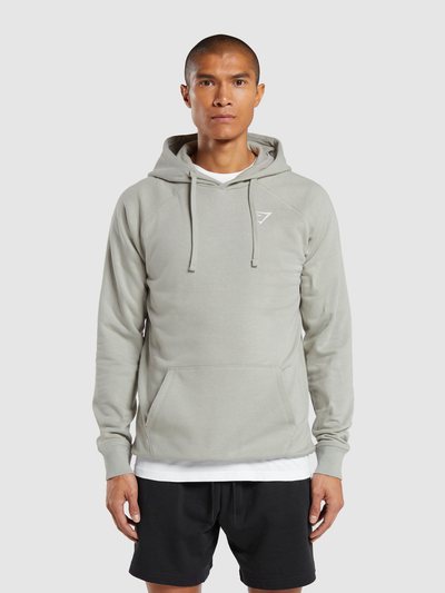 Gymshark Gymshark Crest Hoodie - Stone Grey