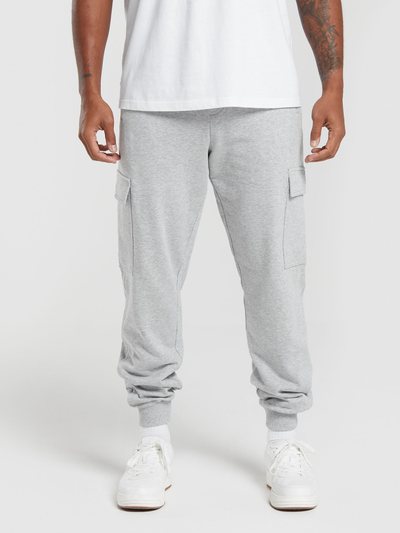 Gymshark Gymshark Rest Day Essentials Cargo Joggers - Light Grey Core Marl